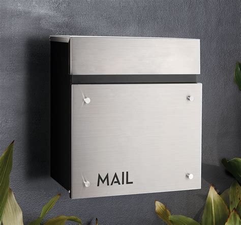 stainless steel wall mounted letter boxes|stainless steel wall mounted letterbox.